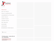 Tablet Screenshot of farehamhockey.co.uk